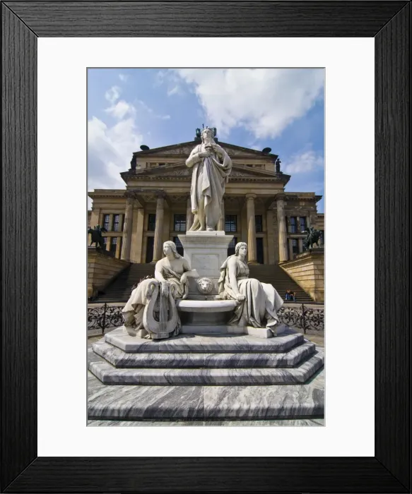 Framed Print : Statue in front of the Konzerthaus on the Berlin Gendarmenmarkt, Berlin, Germany, Europe Framed Print : Statue in front of the Konzerthaus on the Berlin Gendarmenmarkt, Berlin, Germany, Europe