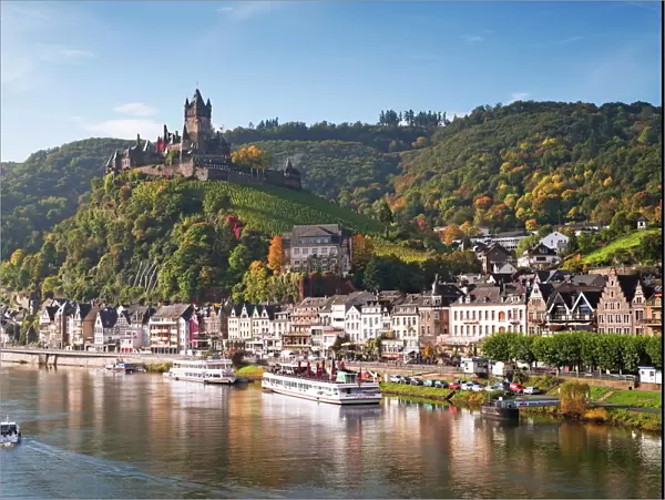 Reichsburg Castel, Cochem, Moselle river, Rhineland-Palatinate, Germany, Europe