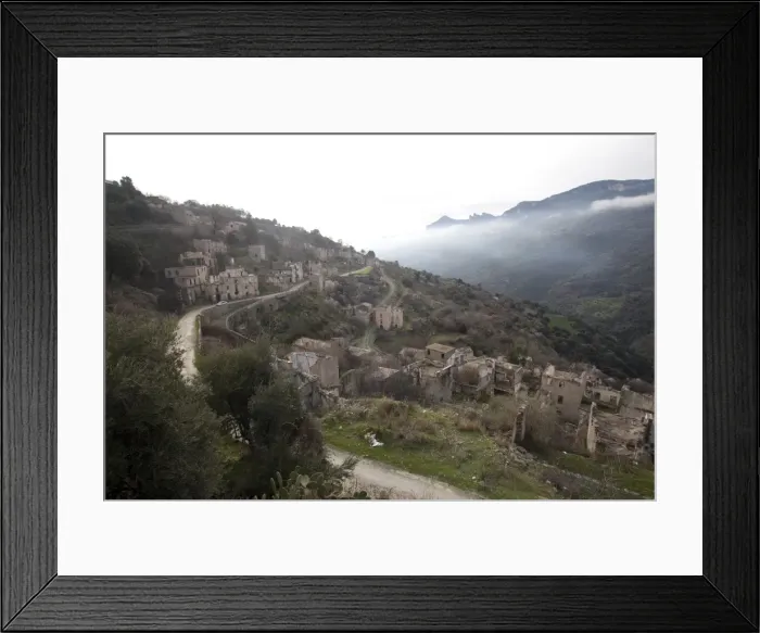 Framed Print : The old village of Gairo, Sardinia, Italy, Europe Framed Print : The old village of Gairo, Sardinia, Italy, Europe