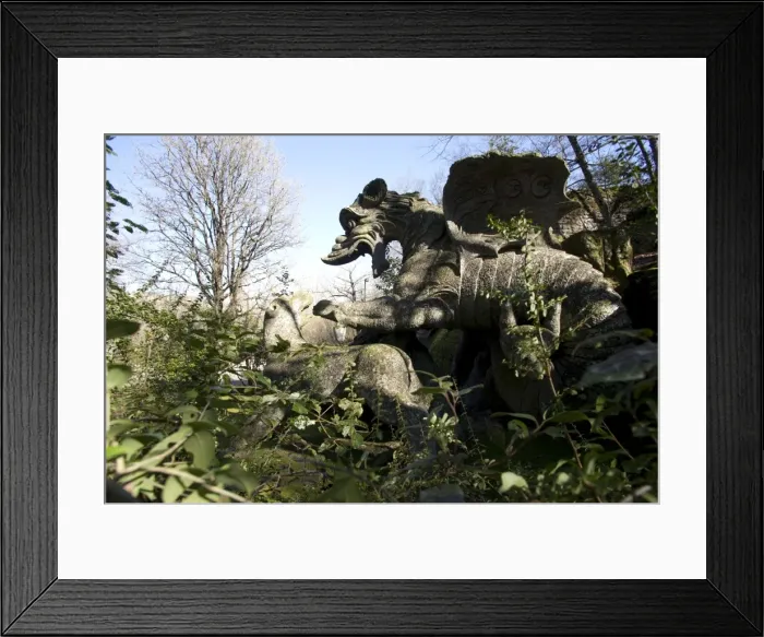 Framed Print : Parco dei Monstri (Garden of the Monsters), Sacro Bosco, Bomarzo gardens Framed Print : Parco dei Monstri (Garden of the Monsters), Sacro Bosco, Bomarzo gardens