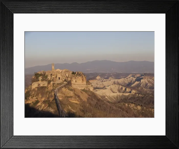 Framed Print : Civita di Bagnoreggio, also known as the dying city due to the slow corrosion of the tufa Framed Print : Civita di Bagnoreggio, also known as the dying city due to the slow corrosion of the tufa