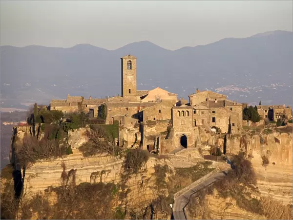 Civita di Bagnoreggio, a unique example of a Middle Ages city, Lazio, Italy, Europe