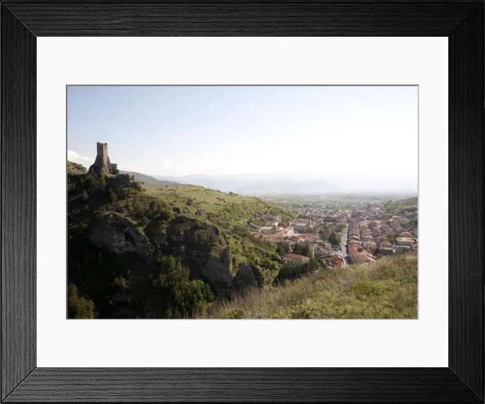 Framed Print : Pescinas Tower, view of Pescina, Abruzzi, Italy, Europe Framed Print : Pescinas Tower, view of Pescina, Abruzzi, Italy, Europe