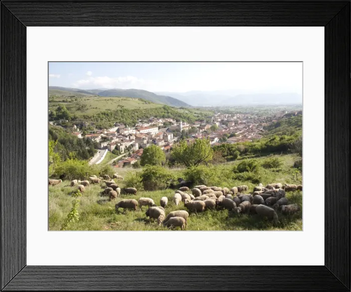 Framed Print : View of Pescina, Abruzzi, Italy, Europe Framed Print : View of Pescina, Abruzzi, Italy, Europe