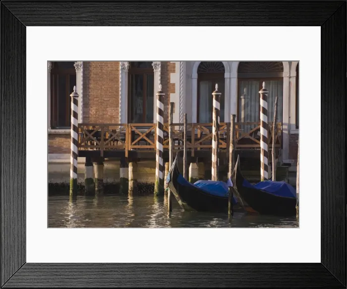 Framed Print : Morning light, mooring poles on the Grand Canal, Venice, UNESCO World Heritage Site Framed Print : Morning light, mooring poles on the Grand Canal, Venice, UNESCO World Heritage Site