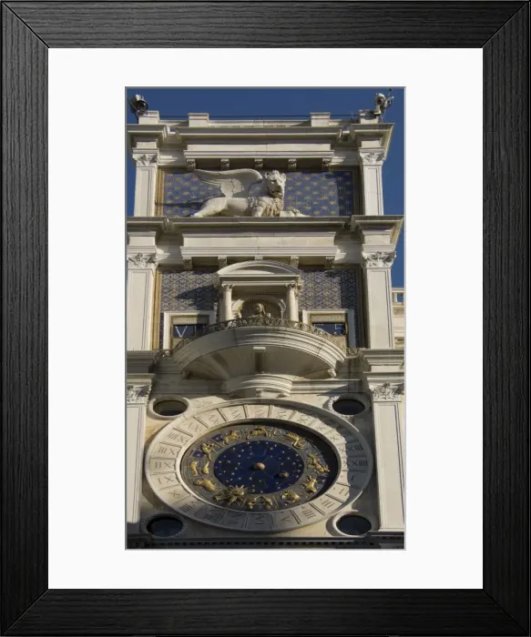 Framed Print : The Torre dell Orologio, with clockwork figures when chiming, St. Marks Square Framed Print : The Torre dell Orologio, with clockwork figures when chiming, St. Marks Square