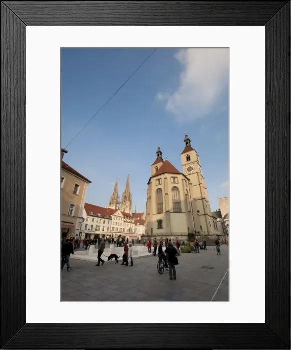 Framed Print : Neupfarrkirche, Regensburg, Bavaria, Germany, Europe Framed Print : Neupfarrkirche, Regensburg, Bavaria, Germany, Europe