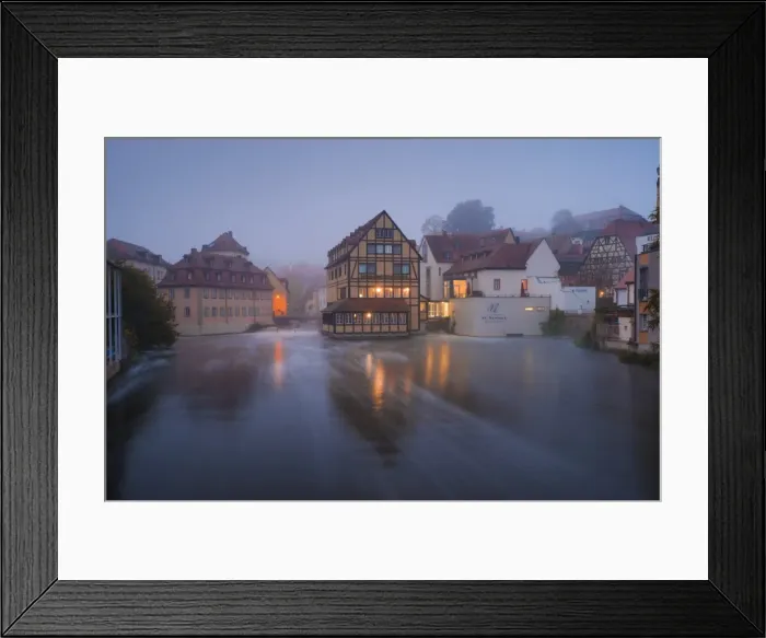 Framed Print : The River Regnitz, Bamberg, Bavaria, Germany, Europe Framed Print : The River Regnitz, Bamberg, Bavaria, Germany, Europe