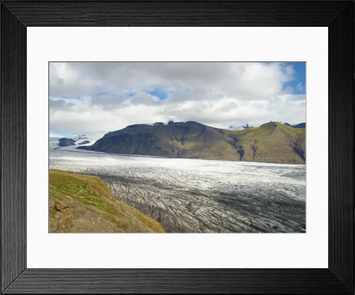 Framed Print : Glacier at Skaftafell, Iceland, Polar Regions Framed Print : Glacier at Skaftafell, Iceland, Polar Regions