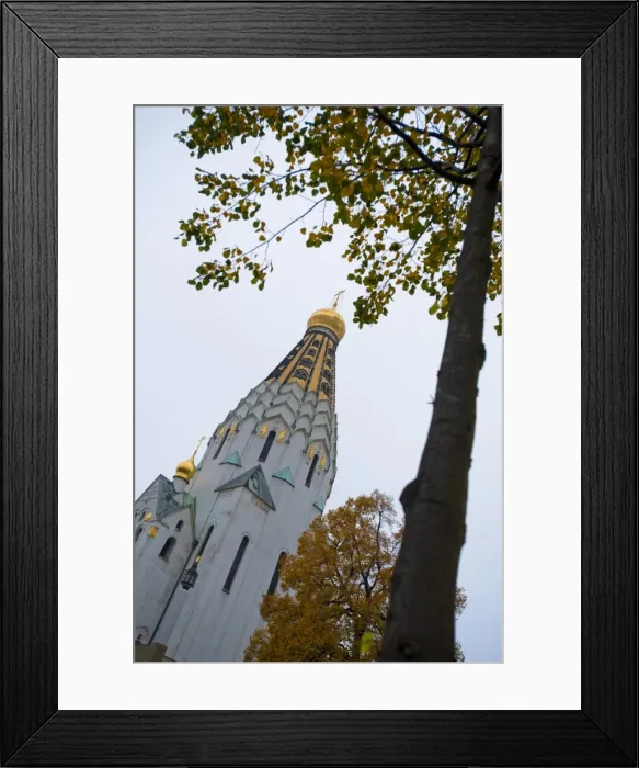 Framed Print : Russische Kirche (Russian Orthodox Church of St. Alexius), Leipzig, Saxony