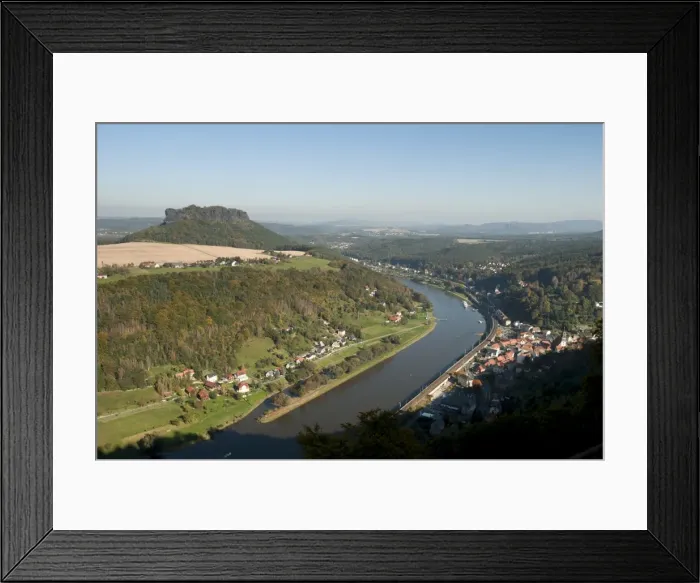 Framed Print : Konigstein and the Elbe River from Konigstein Fortress, Saxony, Germany, Europe Framed Print : Konigstein and the Elbe River from Konigstein Fortress, Saxony, Germany, Europe