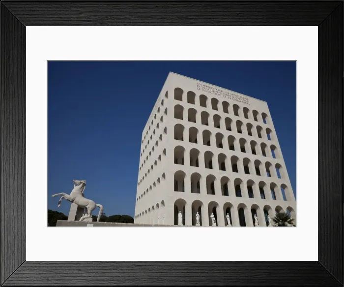 Framed Print : Palazzo della Civilta Italiana (Square Colosseum), EUR district, Rome, Lazio Framed Print : Palazzo della Civilta Italiana (Square Colosseum), EUR district, Rome, Lazio