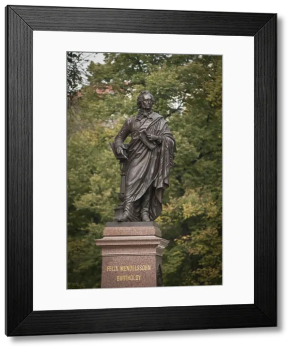 Framed Print : Mendelssohn statue, Leipzig, Saxony, Germany, Europe Framed Print : Mendelssohn statue, Leipzig, Saxony, Germany, Europe