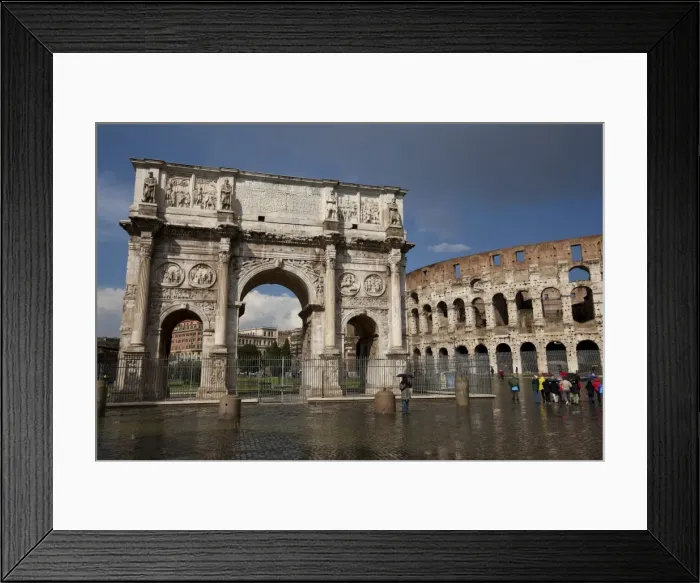 Framed Print : The Arch of Constantine with the Colosseum in the background, UNESCO World Heritage Site Framed Print : The Arch of Constantine with the Colosseum in the background, UNESCO World Heritage Site