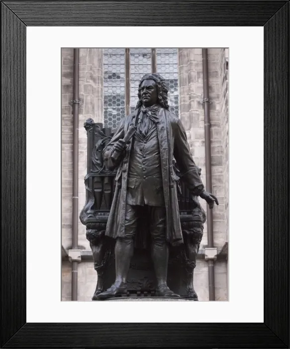 Framed Print : Statue of Bach, Leipzig, Saxony, Germany, Europe Framed Print : Statue of Bach, Leipzig, Saxony, Germany, Europe