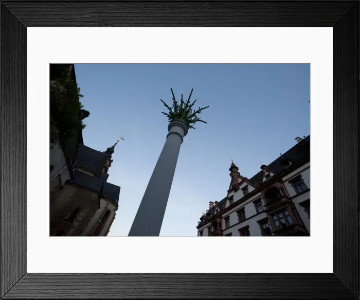 Framed Print : Column outside of Nikolaikirche, Leipzig, Saxony, Germany, Europe Framed Print : Column outside of Nikolaikirche, Leipzig, Saxony, Germany, Europe