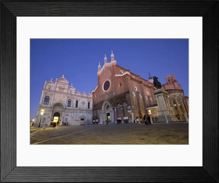Framed Print : San Giovanni and Paolo church to the right and and former convent, now the main hospital in Venice Framed Print : San Giovanni and Paolo church to the right and and former convent, now the main hospital in Venice