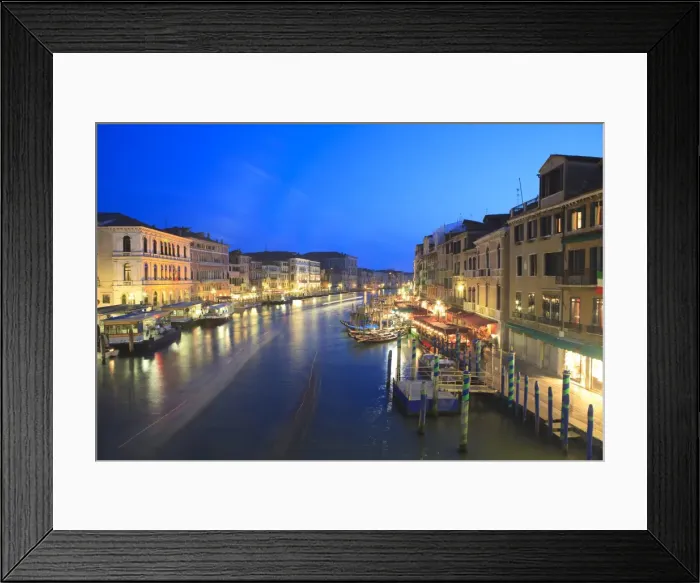 Framed Print : Grand Canal at dusk, Venice, UNESCO World Heritage Site, Veneto, Italy, Europe Framed Print : Grand Canal at dusk, Venice, UNESCO World Heritage Site, Veneto, Italy, Europe