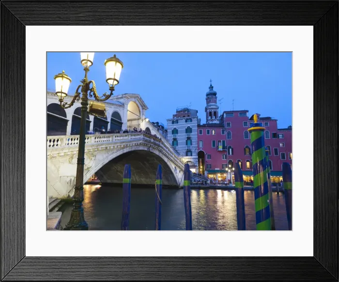 Framed Print : Rialto Bridge on the Grand Canal, Venice, UNESCO World Heritage Site, Veneto Framed Print : Rialto Bridge on the Grand Canal, Venice, UNESCO World Heritage Site, Veneto