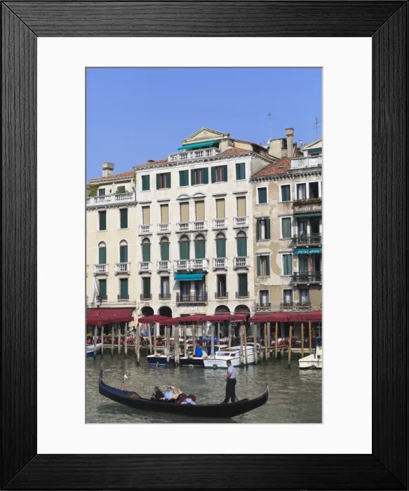 Framed Print : Gondola on the Grand Canal, Venice, UNESCO World Heritage Site, Veneto, Italy, Europe Framed Print : Gondola on the Grand Canal, Venice, UNESCO World Heritage Site, Veneto, Italy, Europe