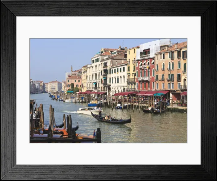 Framed Print : Gondolas on the Grand Canal, Venice, UNESCO World Heritage Site, Veneto, Italy, Europe Framed Print : Gondolas on the Grand Canal, Venice, UNESCO World Heritage Site, Veneto, Italy, Europe