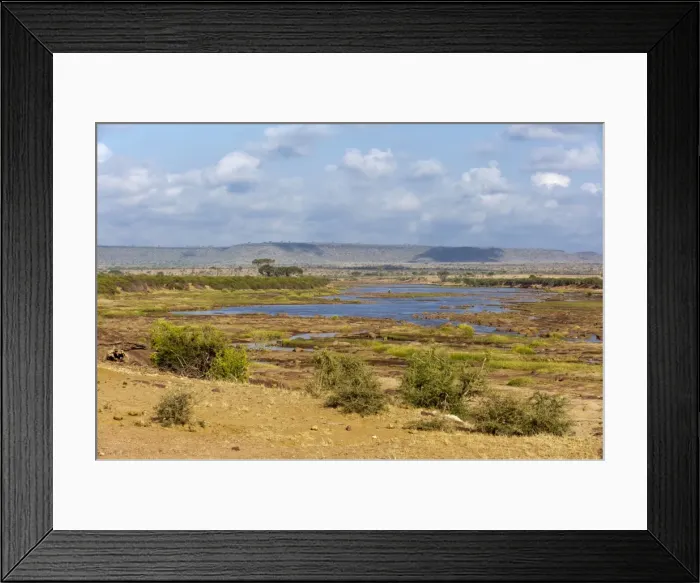 Framed Print : Tsavo River, Tsavo East National Park, Kenya, East Africa, Africa Framed Print : Tsavo River, Tsavo East National Park, Kenya, East Africa, Africa