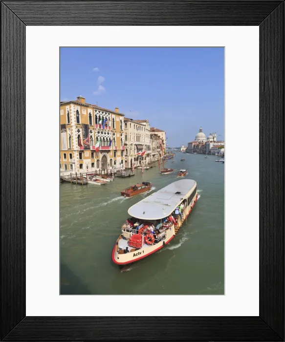 Framed Print : Vaporetto water bus, Grand Canal, Venice, UNESCO World Heritage Site, Veneto Framed Print : Vaporetto water bus, Grand Canal, Venice, UNESCO World Heritage Site, Veneto