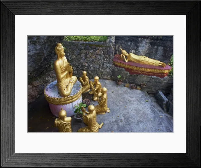 Framed Print : Statues of Buddha, Phu Si Hill, Luang Prabang, UNESCO World Heritage Site Framed Print : Statues of Buddha, Phu Si Hill, Luang Prabang, UNESCO World Heritage Site