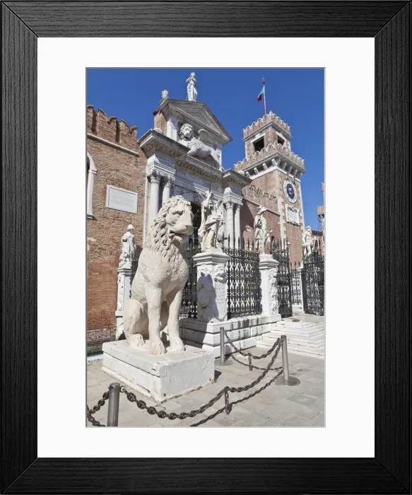 Framed Print : Arsenale, part of the citys fortifications, now the naval museum, Venice Framed Print : Arsenale, part of the citys fortifications, now the naval museum, Venice