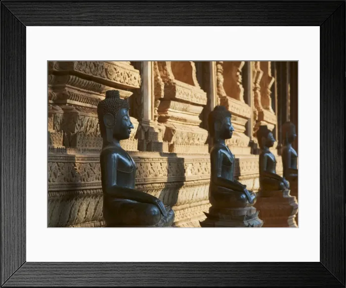 Framed Print : Statues of the Buddha, Haw Pha Kaeo, Vientiane, Laos, Indochina, Southeast Asia, Asia Framed Print : Statues of the Buddha, Haw Pha Kaeo, Vientiane, Laos, Indochina, Southeast Asia, Asia