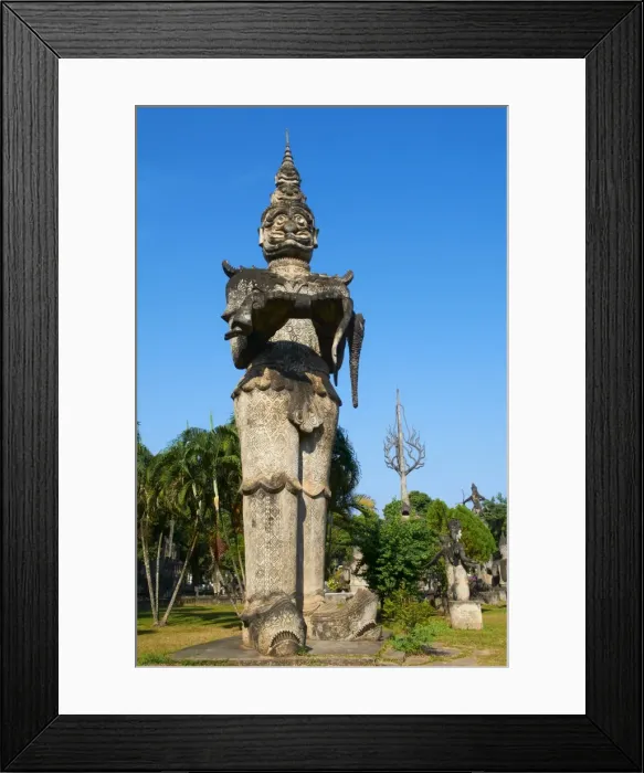 Framed Print : Statues in Xieng Khuan Buddha Park, Vientiane Province, Laos, Indochina Framed Print : Statues in Xieng Khuan Buddha Park, Vientiane Province, Laos, Indochina