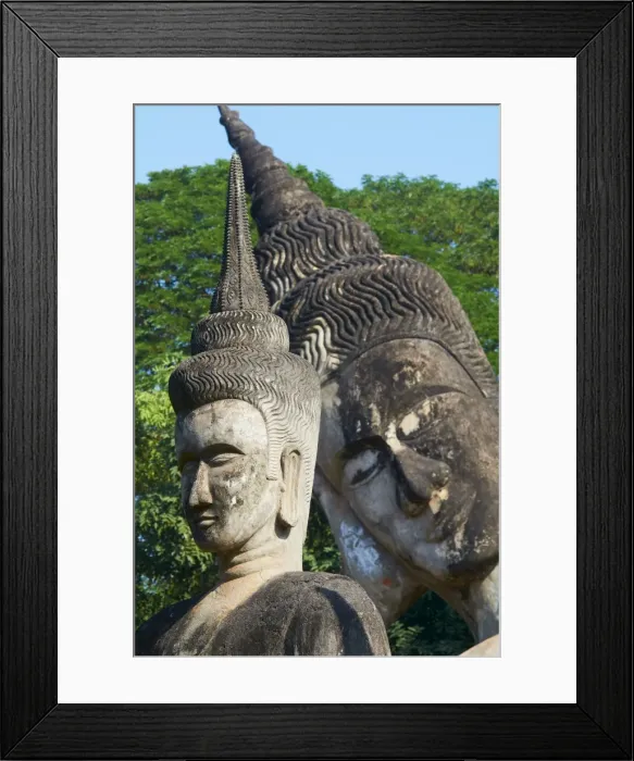 Framed Print : Statues of Buddha in Xieng Khuan Buddha Park, Vientiane Province, Laos Framed Print : Statues of Buddha in Xieng Khuan Buddha Park, Vientiane Province, Laos