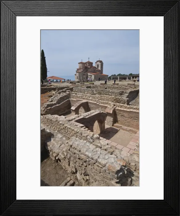 Framed Print : Excavations at Ohrid by Lake Ohrid, UNESCO World Heritage Site, Macedonia, Europe Framed Print : Excavations at Ohrid by Lake Ohrid, UNESCO World Heritage Site, Macedonia, Europe