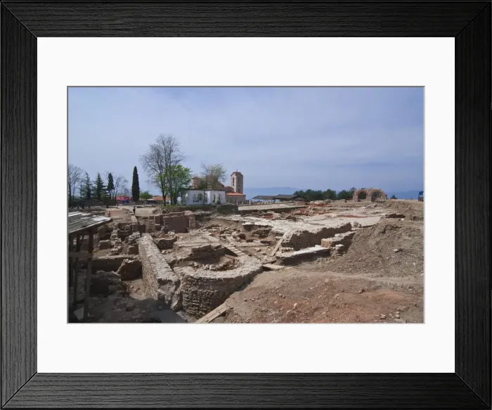 Framed Print : Excavations at Ohrid by Lake Ohrid, UNESCO World Heritage Site, Macedonia, Europe Framed Print : Excavations at Ohrid by Lake Ohrid, UNESCO World Heritage Site, Macedonia, Europe