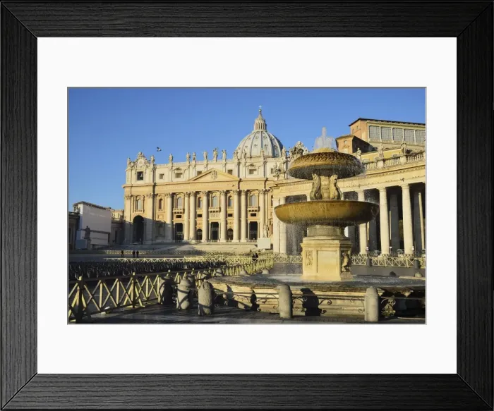 Framed Print : St. Peters Basilica, Piazza San Pietro (St. Peters Square), Vatican City Framed Print : St. Peters Basilica, Piazza San Pietro (St. Peters Square), Vatican City