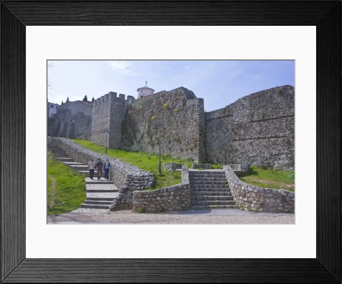 Framed Print : Outer walls of Ohrid at Lake Ohrid, UNESCO World Heritage Site, Macedonia, Europe Framed Print : Outer walls of Ohrid at Lake Ohrid, UNESCO World Heritage Site, Macedonia, Europe