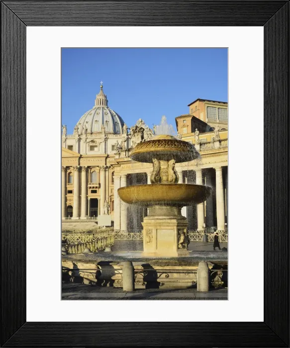 Framed Print : St. Peters Basilica, Piazza San Pietro (St. Peters Square), Vatican City Framed Print : St. Peters Basilica, Piazza San Pietro (St. Peters Square), Vatican City