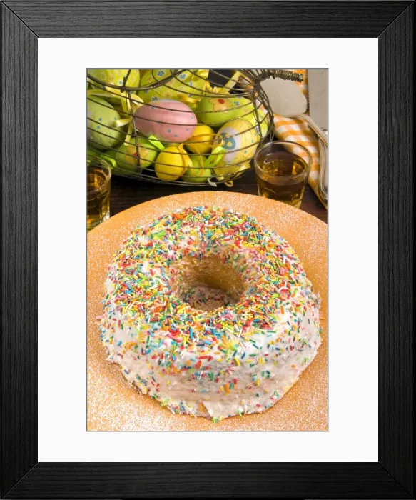 Framed Print : Ciaramicola, an Umbrian cake for Easter Day, Umbria, Italy, Europe Framed Print : Ciaramicola, an Umbrian cake for Easter Day, Umbria, Italy, Europe