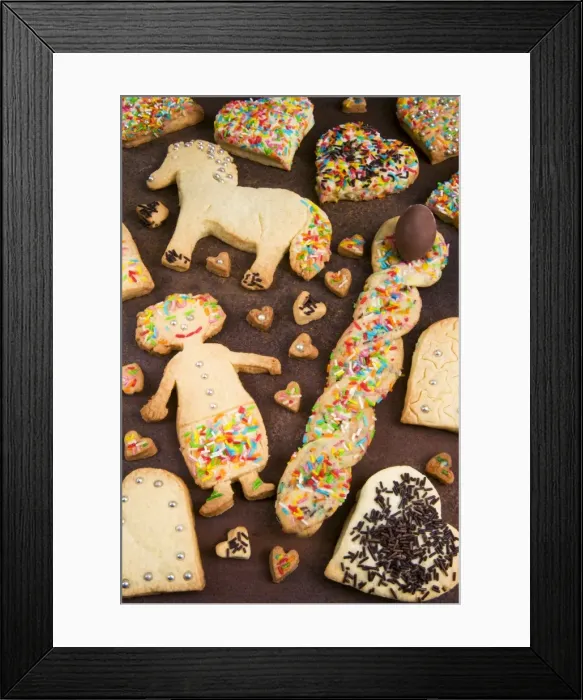 Framed Print : Pupa, cavallo e cuori, (doll, horse and hearts), Italian biscuits for children on Easter Day Framed Print : Pupa, cavallo e cuori, (doll, horse and hearts), Italian biscuits for children on Easter Day