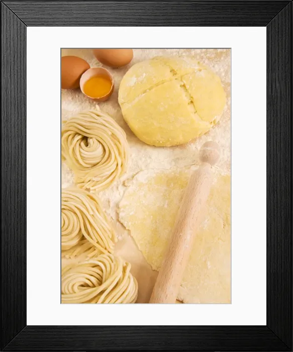 Framed Print : Homemade spaghetti, an Italian speciality known as lombrichelli in Latium Framed Print : Homemade spaghetti, an Italian speciality known as lombrichelli in Latium
