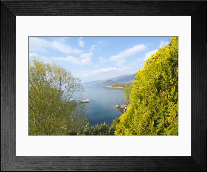 Framed Print : View from the Monastery of St. Naum at Lake Ohrid, UNESCO World Heritage Site Framed Print : View from the Monastery of St. Naum at Lake Ohrid, UNESCO World Heritage Site