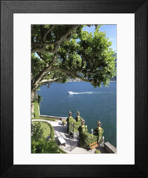 Framed Print : View from Villa Balbianello, Lenno, Lake Como, Lombardy, Italy, Europe Framed Print : View from Villa Balbianello, Lenno, Lake Como, Lombardy, Italy, Europe