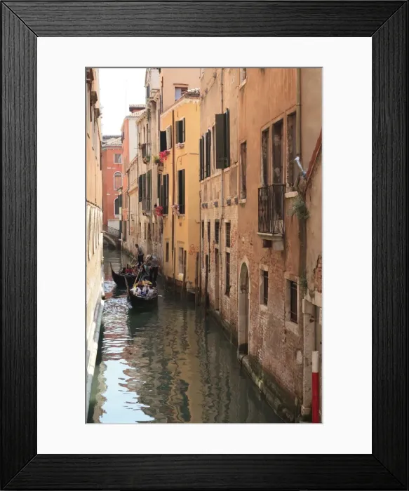 Framed Print : Gondola on a canal, Venice, UNESCO World Heritage Site, Veneto, Italy, Europe Framed Print : Gondola on a canal, Venice, UNESCO World Heritage Site, Veneto, Italy, Europe