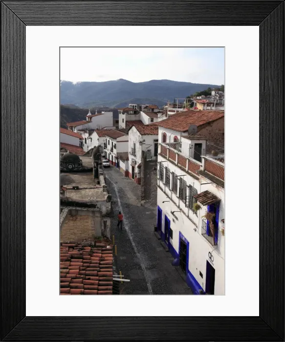 Framed Print : Taxco, colonial town well known for its silver markets, Guerrero State Framed Print : Taxco, colonial town well known for its silver markets, Guerrero State