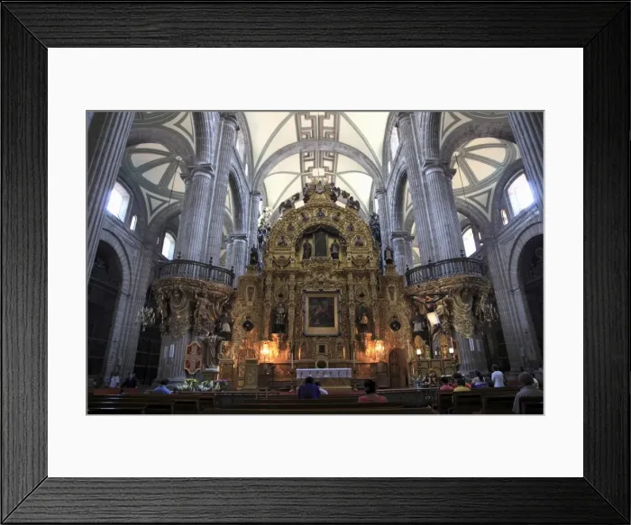 Framed Print : Altar, Metropolitan Cathedral, the largest church in Latin America, Zocalo Framed Print : Altar, Metropolitan Cathedral, the largest church in Latin America, Zocalo