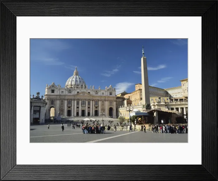 Framed Print : Piazza San Pietro (St. Peters Square), Vatican City, Rome, Lazio, Italy, Europe Framed Print : Piazza San Pietro (St. Peters Square), Vatican City, Rome, Lazio, Italy, Europe