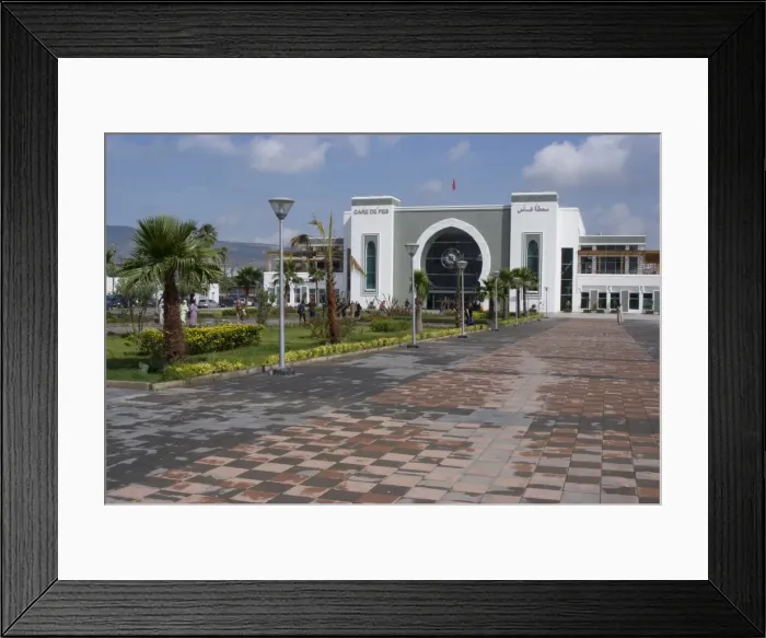 Framed Print : New train station, Fez, Morocco, North Africa, Africa Framed Print : New train station, Fez, Morocco, North Africa, Africa
