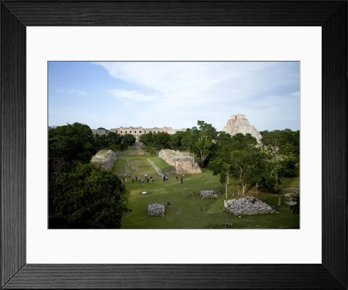 Framed Print : View over the Mayan ruins of Uxmal, UNESCO World Heritage Site, Yucatan Framed Print : View over the Mayan ruins of Uxmal, UNESCO World Heritage Site, Yucatan