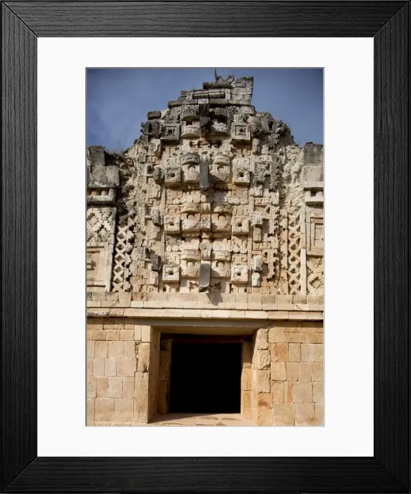 Framed Print : Close-up view of the Nunnery Quadrangle, Uxmal, UNESCO World Heritage Site Framed Print : Close-up view of the Nunnery Quadrangle, Uxmal, UNESCO World Heritage Site