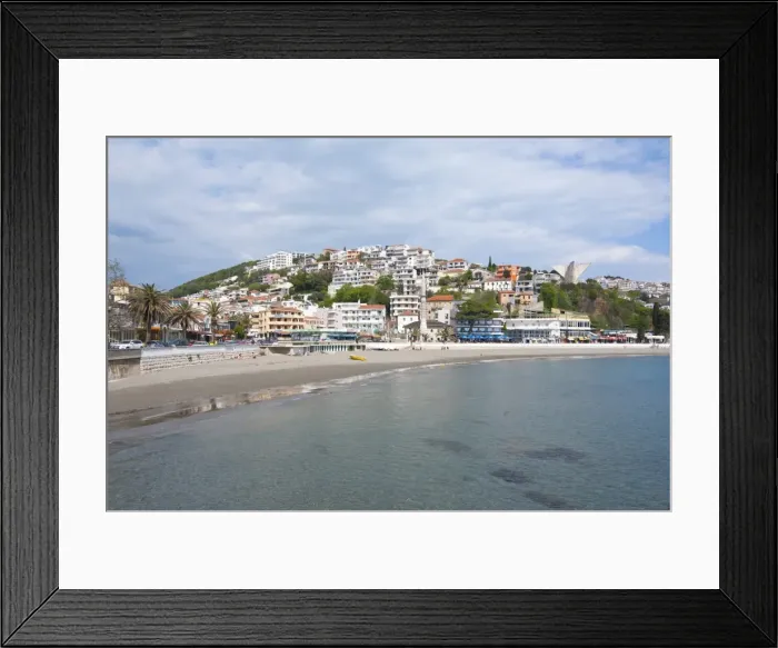 Framed Print : Coastal town of Ulcinj, Montenegro, Europe Framed Print : Coastal town of Ulcinj, Montenegro, Europe